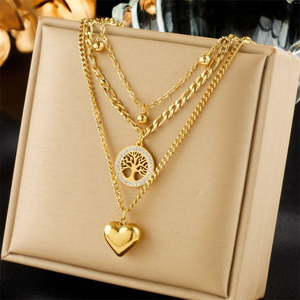 Elegant Vintage Layered Double Chain Necklace