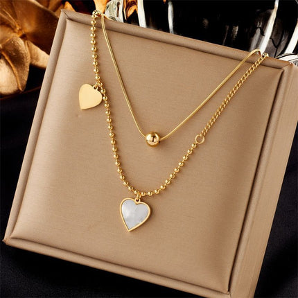 Classic Vintage Stackable Double Necklace