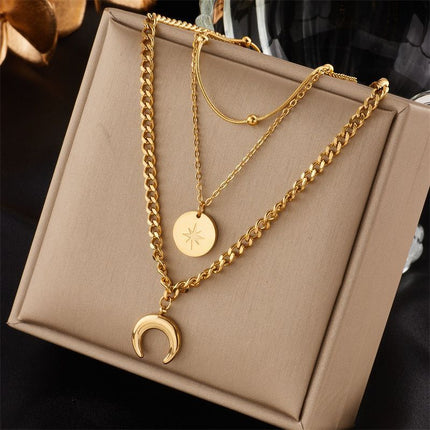 Sweet Vintage Double Layer Stack Necklace