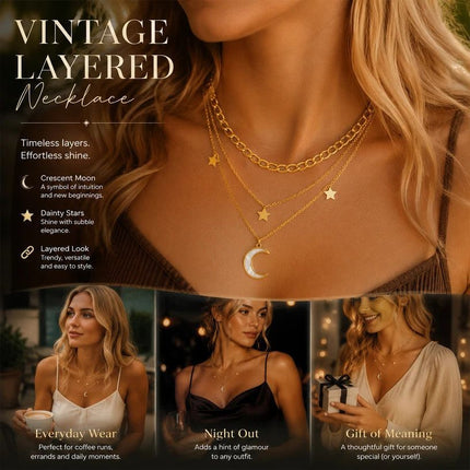 Modern Vintage Dual Layer Stack Chain