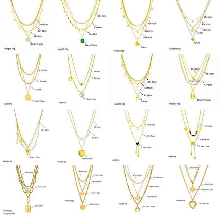 Modern Vintage Dual Layer Stack Chain