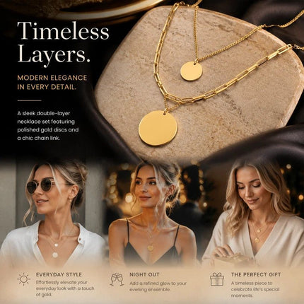 Artistic Vintage Stackable Dual Chain