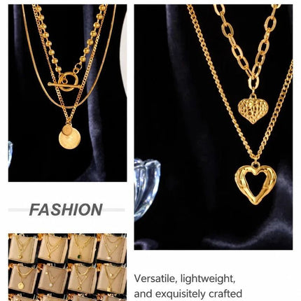 Glam Vintage Double Tier Layer Necklace