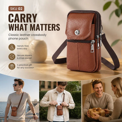 Timeless Leather Belt Mount Phone Holder