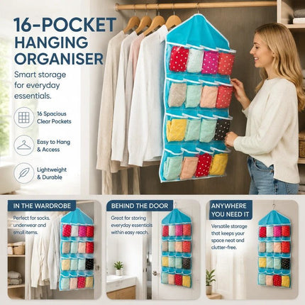 See Through Wall Mount Storage Pouch