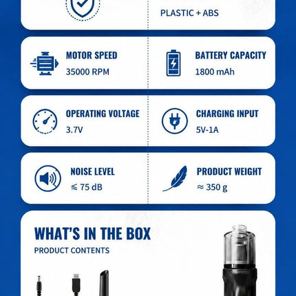 Cordless Charging Handheld Vacuum Cleaner