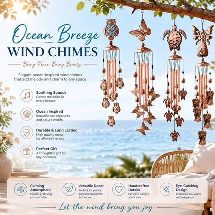 Retro Iron Pegasus Wind Spinner Bell, Hollow Copper Metal Hanging Ornament For Balcony Garden, Unique Yard Gift