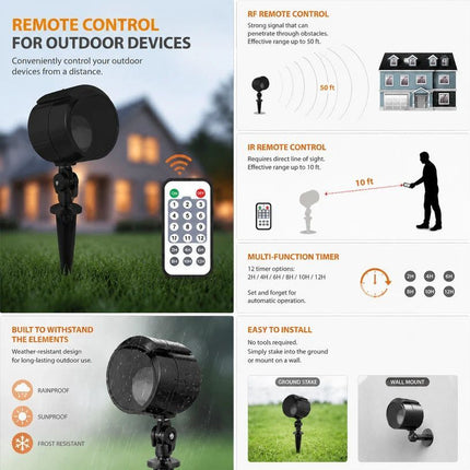 Outdoor Waterproof Red Green Laser Projector Light