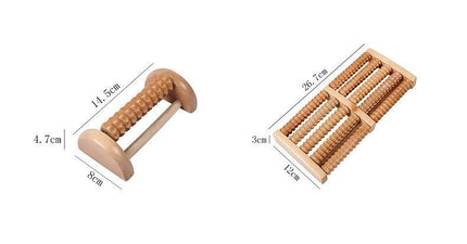Five-Row Double Gear Foot Acupoint Roller, Intensive Sole Massage, Great Health Gift For Elders