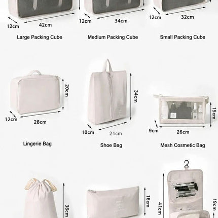Travel Packing Organizer Pouches