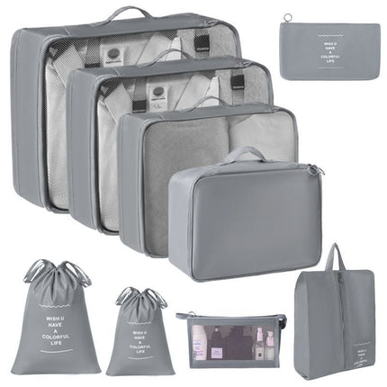 9 Pcs Travel Clothes Storage Organizer Set