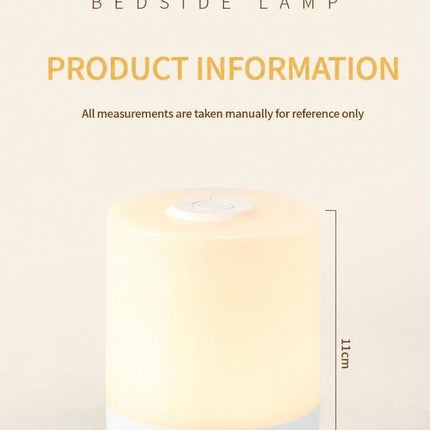 LED USB Night Light with Clock Display, Touch Operated