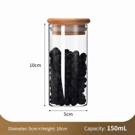 Sealed Glass Food Canister with Bamboo Cover