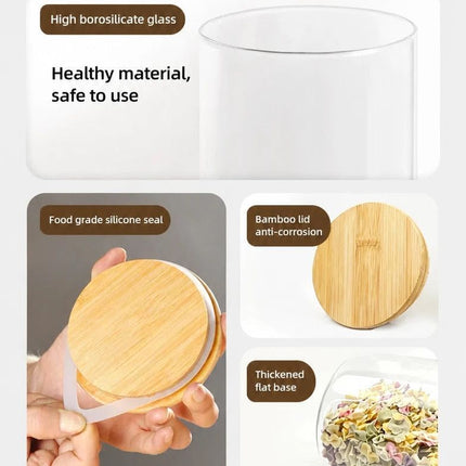 Food Safe Airtight Glass Canister