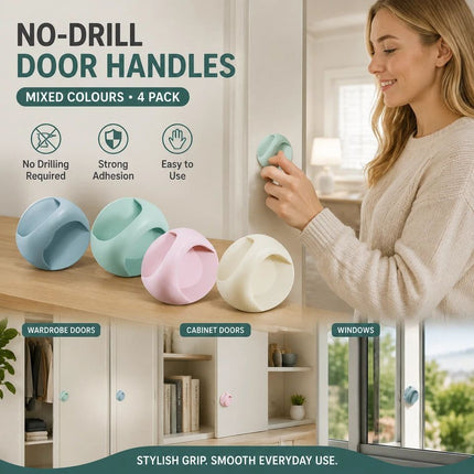Punch-Free Self Adhesive Pull Handles (Scene Home Gift)