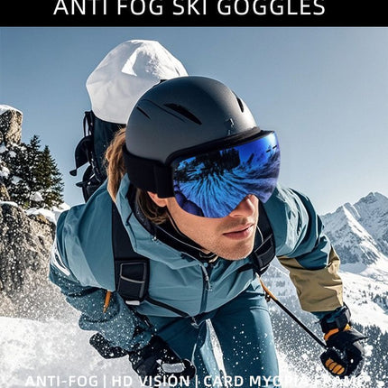 Anti-Fog Spherical Snowboard Goggles, UV Protection Ski Eyewear
