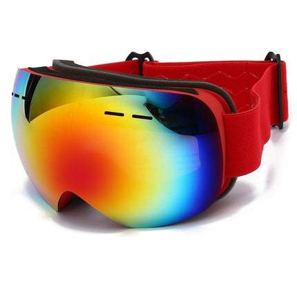 Winter Snow Sports Spherical Goggles, Anti-Fog Anti UV Ski Eyewear