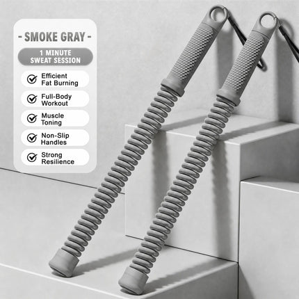 Cordless Spring Fitness Battle Rope, 2.18 Lbs a Pair