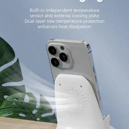 Vertical Chair Shaped Phone Holder, Magnetic Wireless Charger, Lazy Mobile Support Stand For Binge Watching, Green, Stylish Household Desk Decor Gift