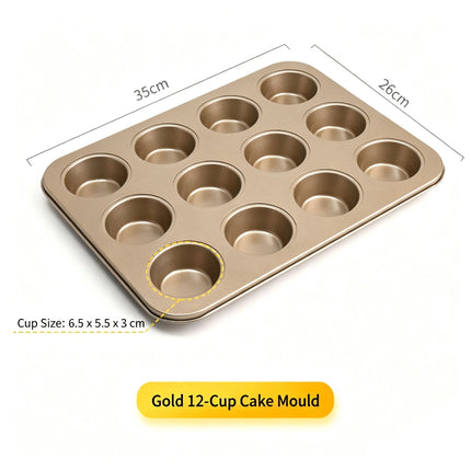Non-Stick Muffin Baking Pan, Household Oven Cake & Bread Mould