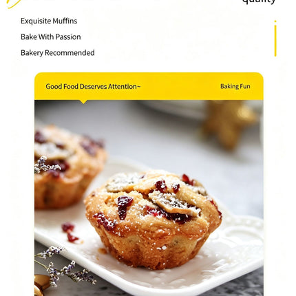 Non-Stick Muffin Baking Tray, Home Oven Cake Bread Baking Mould
