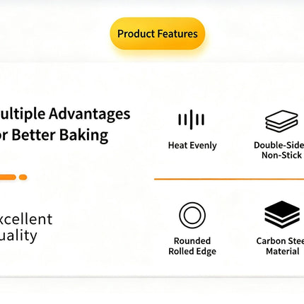 Non-Stick Muffin Baking Tray, Home Oven Cake Bread Baking Mould
