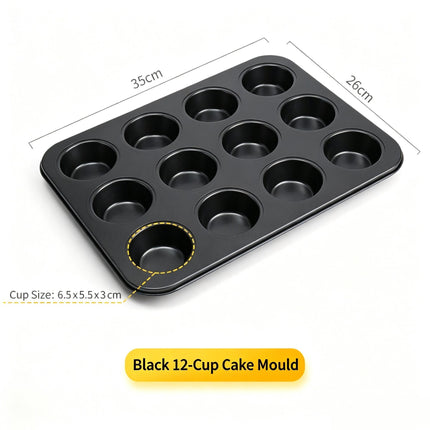 Non-Stick Muffin Baking Tray, Household Oven Cake & Bread Mould