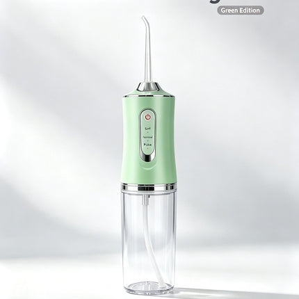 Electroplated Electric Water Flosser, Rechargeable Portable Teeth Cleaner, A8 Pink Electroplated Model With 4 Nozzles, Attractive Home Dental Gear
