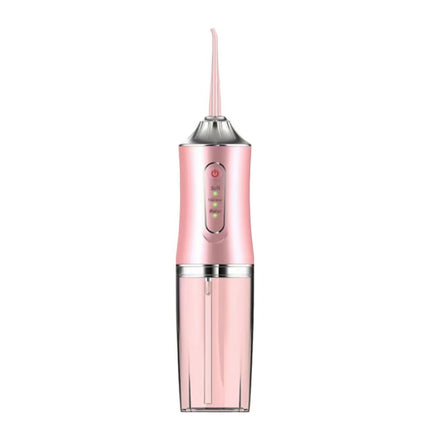 Lightweight Electroplated Electric Water Flosser, Home & Travel Oral Cleaner, A10 Pink Electroplated Model With 4 Nozzles, Gentle On Gums