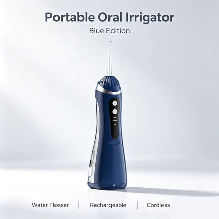 Household Electric Water Flosser, A16 Blue Oral Irrigator, Sturdy Cordless Teeth Cleaner Suitable For Home And Travel