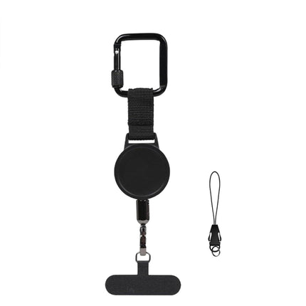 Square Snap Buckle Retractable Lanyard, Stretch Pull Key Strap