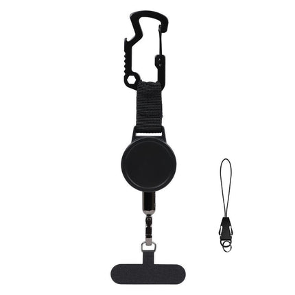 D Buckle Retractable Phone Lanyard, Flexible Pull Key Chain