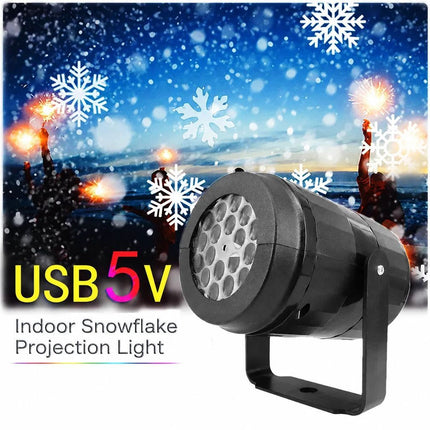 Decorative Snowflake Projector Light, Seasonal Ambient Night Lamp