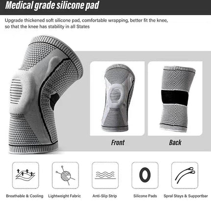 Silicone Anti-Slip Sports Knee Sleeve