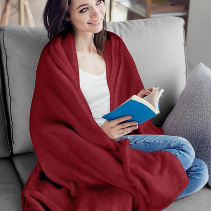 Tiny Flannel Fleece Cuddle Blanket, Light Soft Plush Mini Throw For Multi Scenarios, Coffee, 45X65cm, Size XXS, Portable Small Blanket