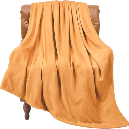 Premium Flannel Fleece Throw Rug, Fluffy Warm Cozy Blanket For Bed, Sofa And Daily Snuggling, Khaki, 150X200cm, Size L, Durable Household Textile