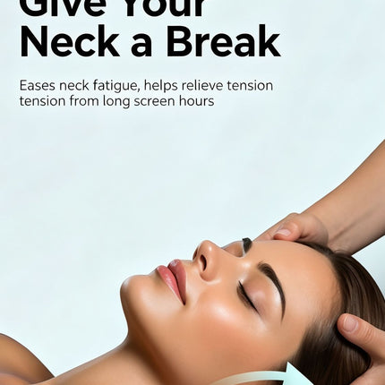 Electric Neck & Shoulder Massage Pillow, Portable Cervical Massager With Kneading, EMS Pulse & Heat Therapy, Suitable For Home & Car Use, Sky Blue, Ergonomic Muscle Relaxation Device