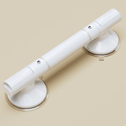 Drill-Free Bathroom Safety Grab Rail, Anti-Slip Toilet Support Handle With Removable Design, White, 35cm, Installed With Adhesive Putty, Reliable Shower Balance Assist Bar