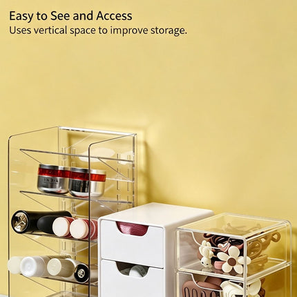 Adjustable Divider Clear Storage Box, 6 Large Compartments