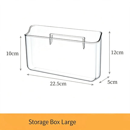 Wall Mount Clear Acrylic Storage Box, Large Size