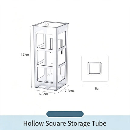 Hollow Square Acrylic Storage Tube