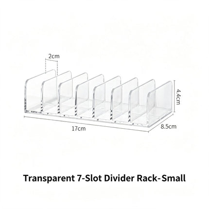 7 Grid Eyeshadow Storage Rack, Small Size Clear Acrylic Makeup Organiser