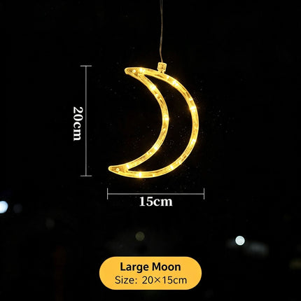 Warm White Moon LED Suction Cup Lights