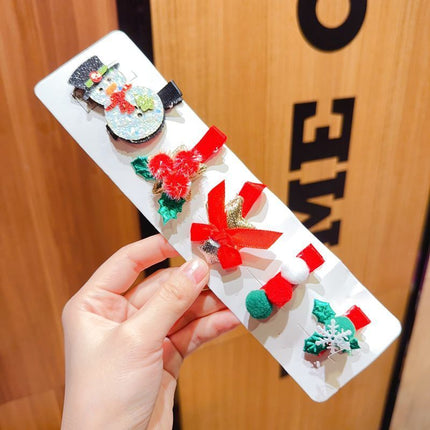 Vintage Christmas Hair Clip Set