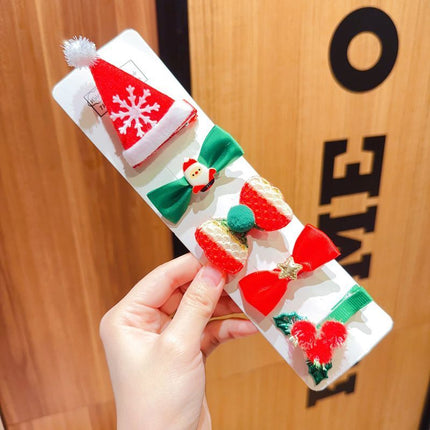 Artistic Christmas Side Hair Clip Collection, Festive Hair Accessories