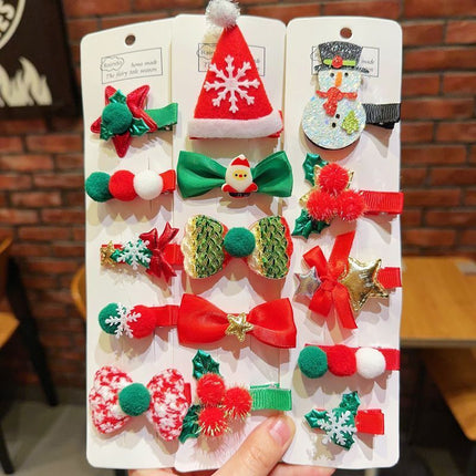 Artistic Christmas Side Hair Clip Collection, Festive Hair Accessories