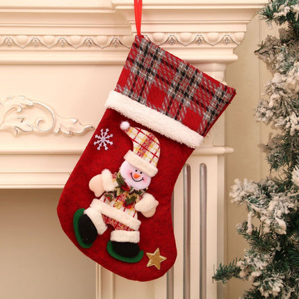 Three Dimensional Oversized Snowman Christmas Stocking