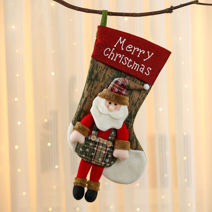 Legged Oversized Santa Christmas Stocking