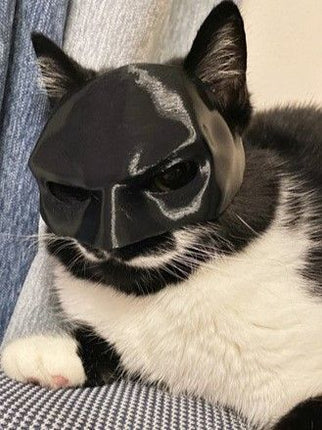 Holiday Pet Cat Face Cover, Cosplay Prop for Christmas & Halloween