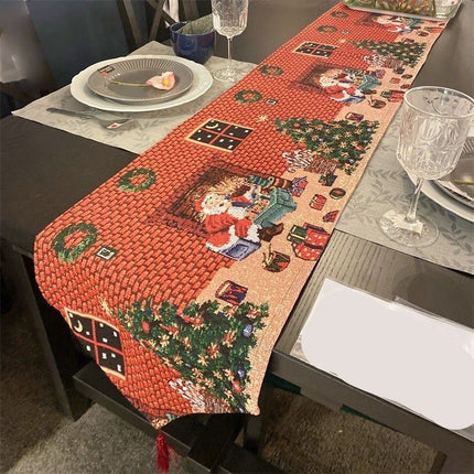 Seasonal Party Table Runner, Christmas Long Strip Table Decor